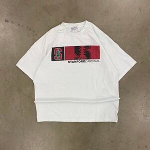 Vintage Stanford University Cardinals Foot Locker White Tee Shirt XXL
